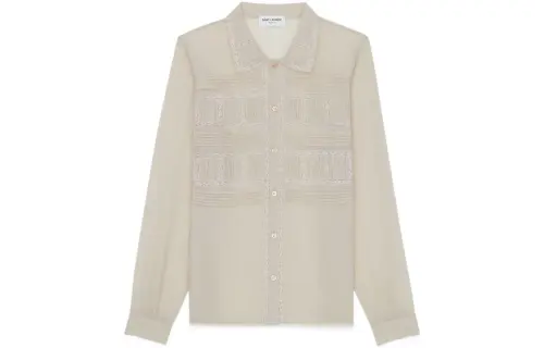 SAINT LAURENT Shirt Women's Beige