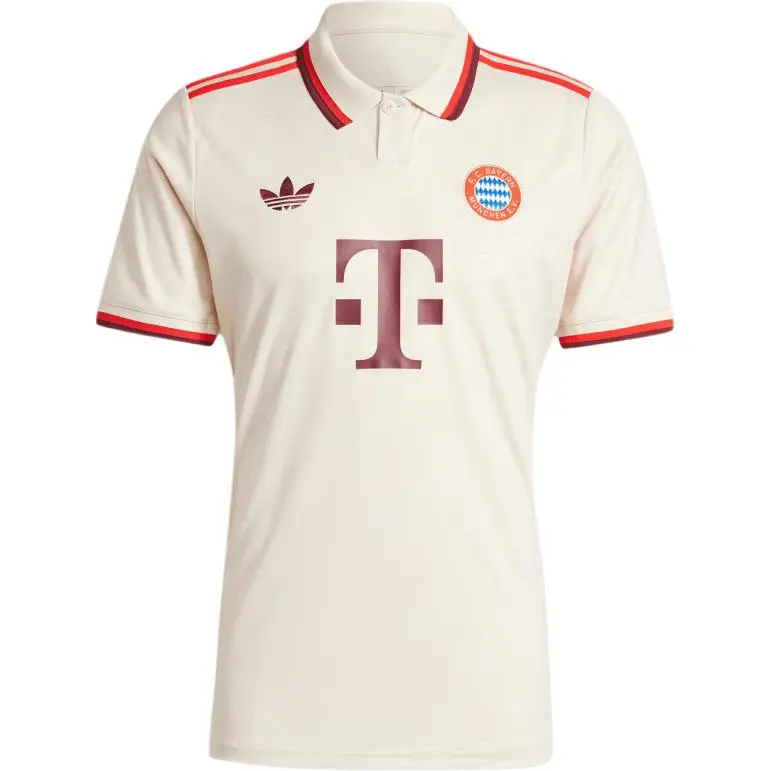 Adidas Originals FC BAYERN 24/25 Third Jersey Soccer Jersey Men's Beige