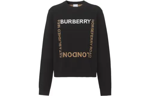 【Previous Season】intarsia-knit logo square jumper