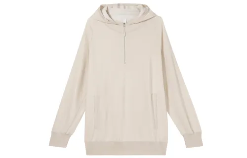 Nike Sweatshirts Women's Wheat Yellow Hooded Moderate Regular