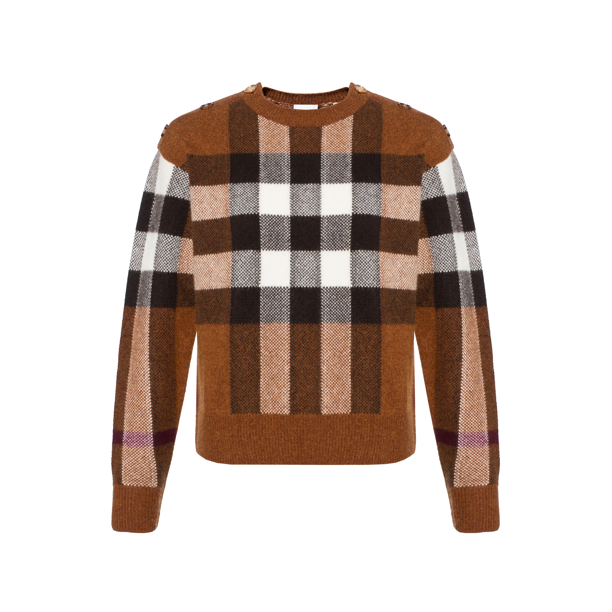 Burberry Woolen knitted sweater with a round collar