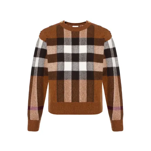 【Previous Season】check wool-cashmere jumper