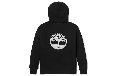 Timberland Sweatshirts Women's Black Hooded Moderate Regular
