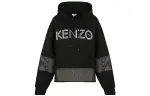 KENZO Sweatshirts Women's Black Hooded Moderate Regular