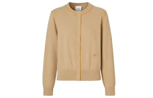 Burberry Cashmere Sweaters Women's Archive Beige Crew Neck Moderate