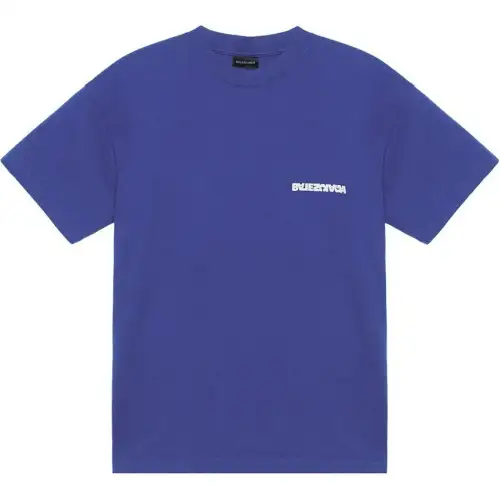 Balenciaga SS23 T Shirt Women's Blue Loose Fit