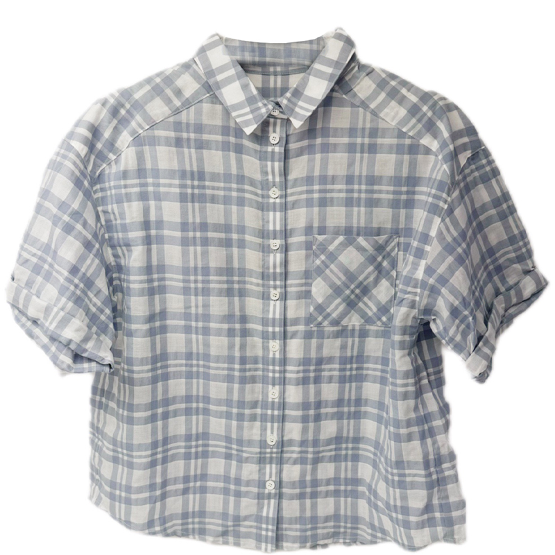Женская рубашка Burberry (синяя)