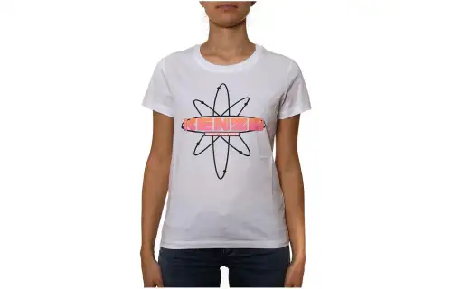 KENZO T Shirts Women's White Crew Neck Moderate Straight Fit