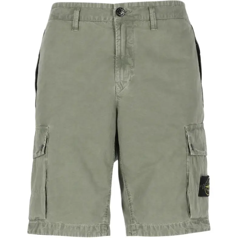 STONE ISLAND Casual Shorts Men's Green