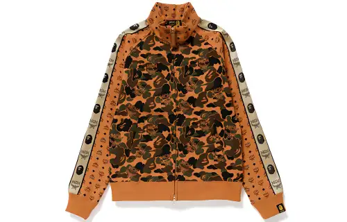 A BATHING APE X MCM BAPE X MCM Sweatshirts Women's Stand Collar Moderate Cardigan