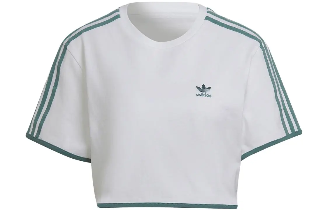 Adidas Originals Drop Shoulder Sleeve T Shirt Women's White