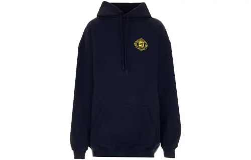 Balenciaga Sweatshirts Women's Blue Hooded Moderate Regular
