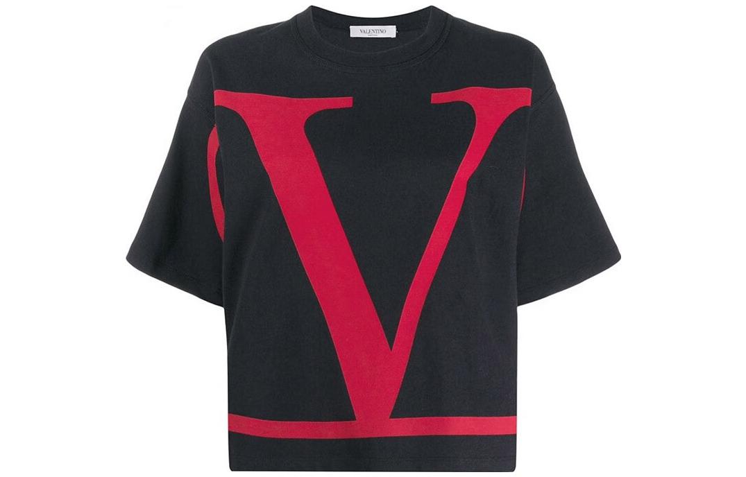 Женская футболка Valentino Valentino/ SS23 VT (черная)