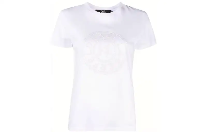 【Previous Season】embossed logo-print T-shirt