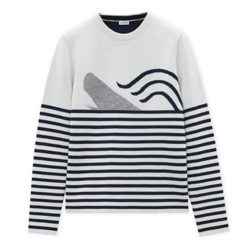LOEWE Sweaters Women's White Crew Neck Moderate Other