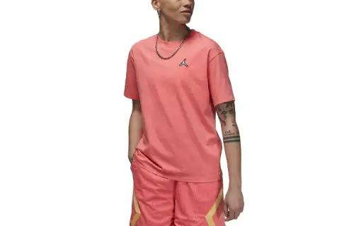 Jordan ESSENTIALS Drop Shoulder Sleeve T Shirt Women's Ocean Coral