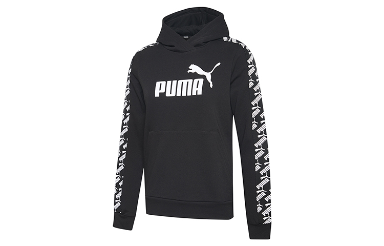 Женское худи PUMA Amplified Cropped (черное)