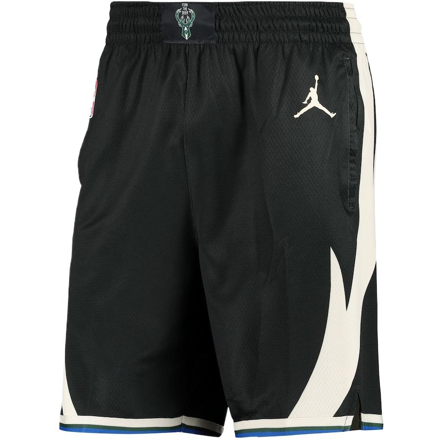 NBA X Jordan Joint Model Milwaukee Bucks Statement Basketball Pants Men's Black