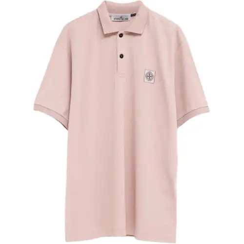 Stone Island piqué cotton polo shirt