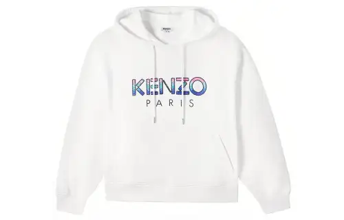 KENZO Sweatshirts Women's White Hooded Thickened Regular