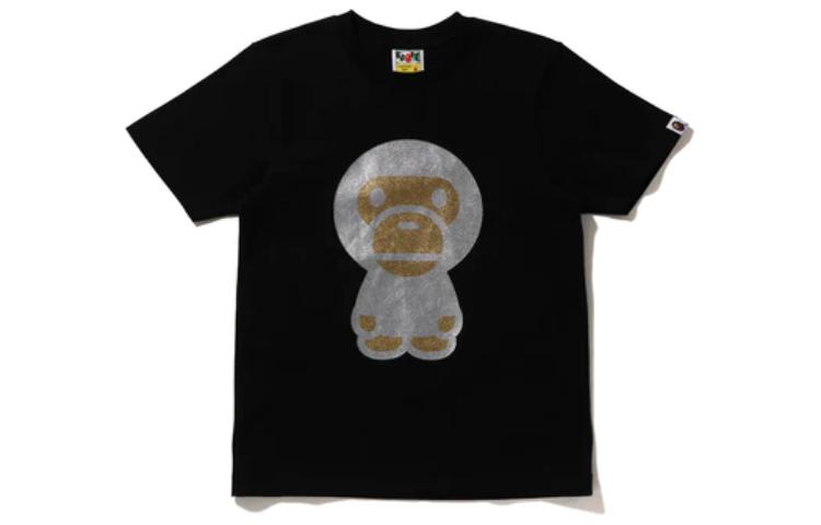 Женская футболка A BATHING APE (черная)