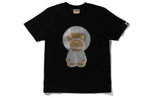 A BATHING APE T Shirts Women's Crew Neck Moderate Straight Fit
