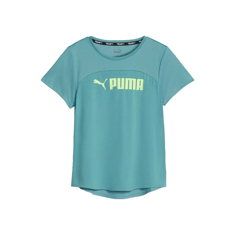 PUMA FIT T Shirt Women's Dark Blue Emerald Green