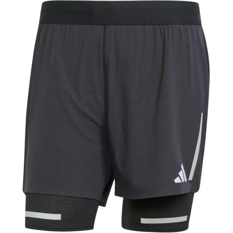 Adidas Free Shipping With AdiClub Ultimate Running Reflective 2 in 1 Shorts
