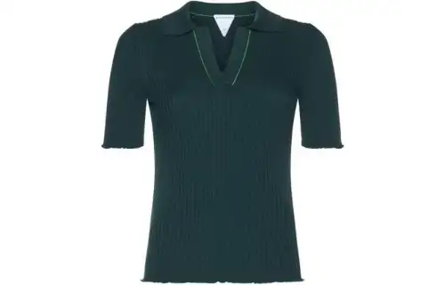 Bottega Veneta FW22 Fitted Knitwear Summer Women's Dark Green