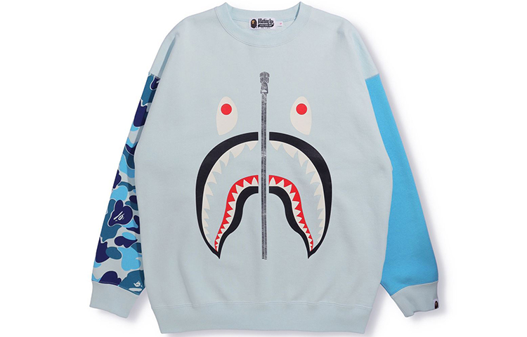 Женский свитшот A BATHING APE (серый камуфляж)