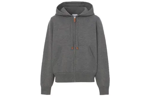 Burberry Sweatshirt Coat Women's Gray