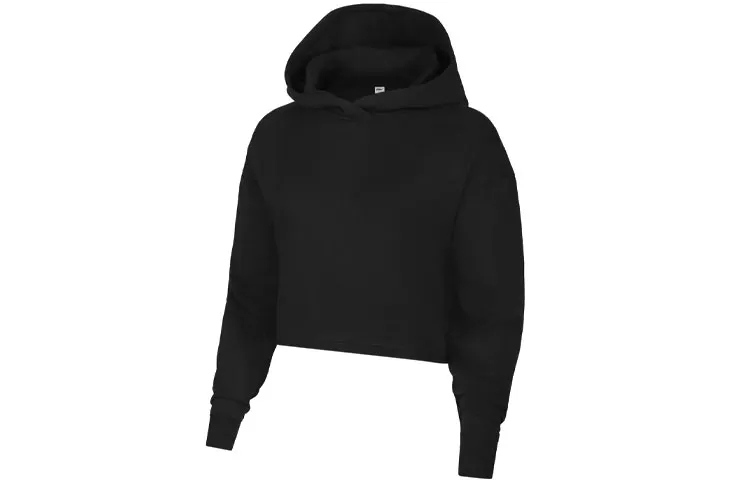 Nike Sweatshirts Women's Black Hooded Moderate Regular