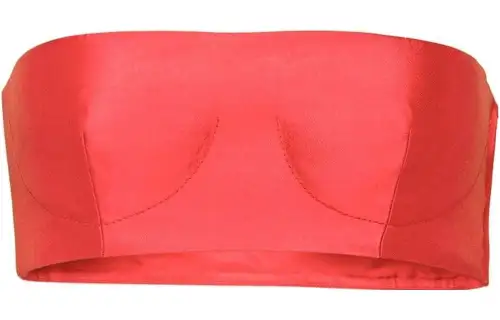 PRADA SS22 Strapless Top Women's Red