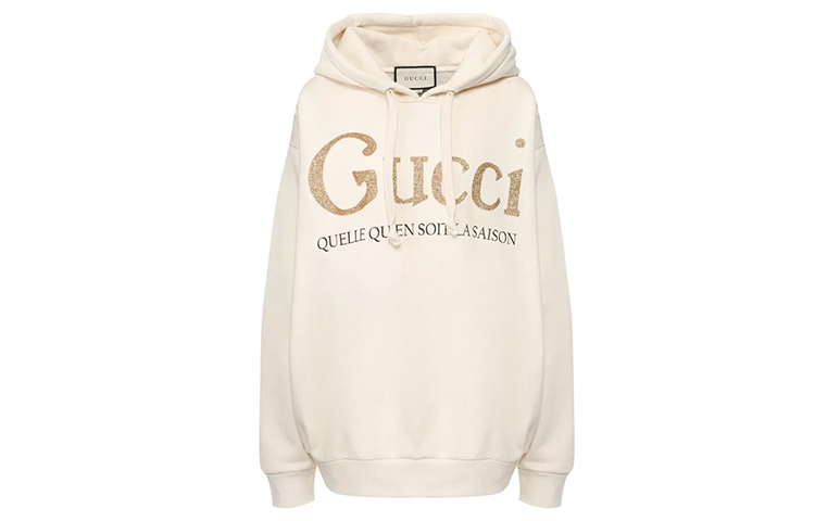 Женская худи Gucci Logo (бежевая)