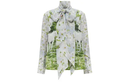 Burberry Shirts Women's Multicolor Stand Collar Moderate Other