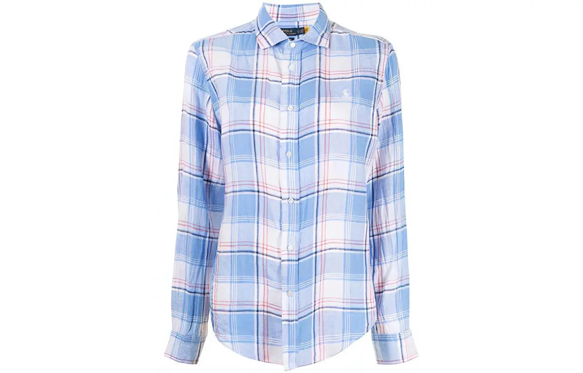 Polo Ralph Lauren plaid-pattern linen shirt