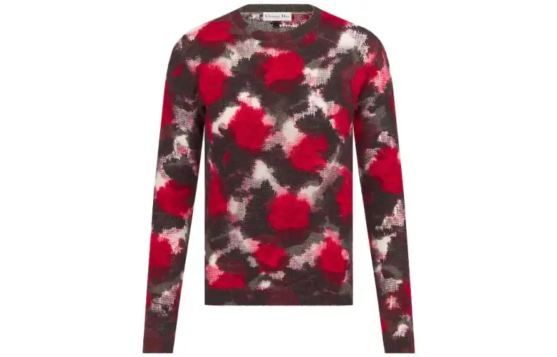 DIOR Sweater 'Red/Multicolor'