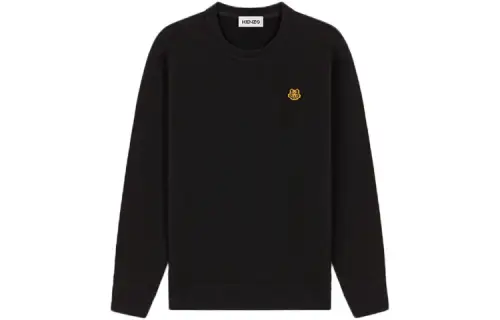 KENZO Sweatshirts Women's Black Crew Neck Moderate Regular