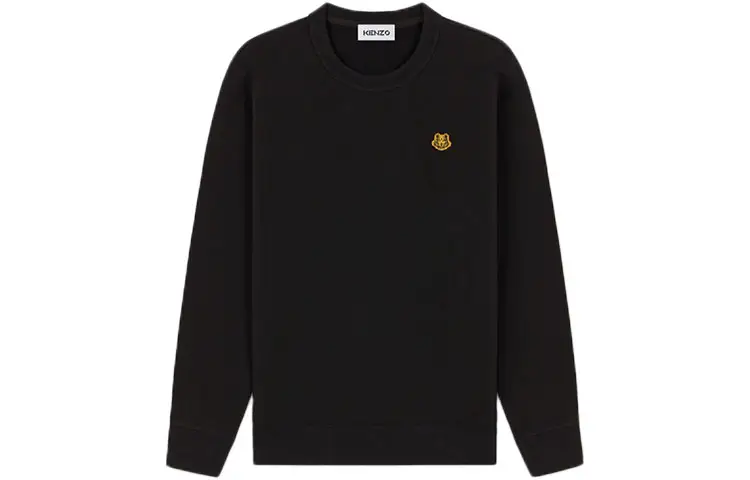 KENZO Sweatshirts Women's Black Crew Neck Moderate Regular