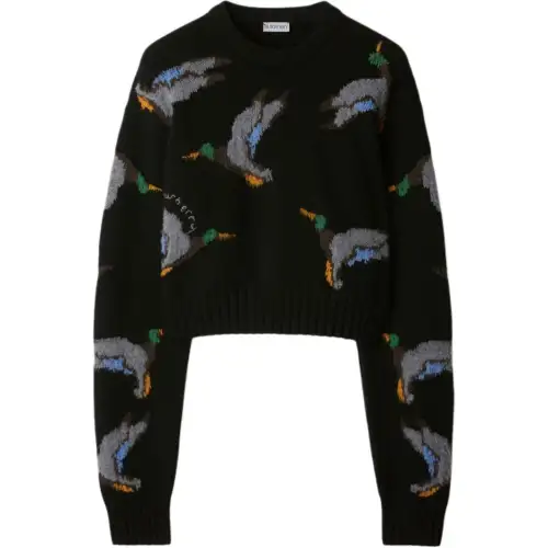 Burberry duck-jacquard sweater