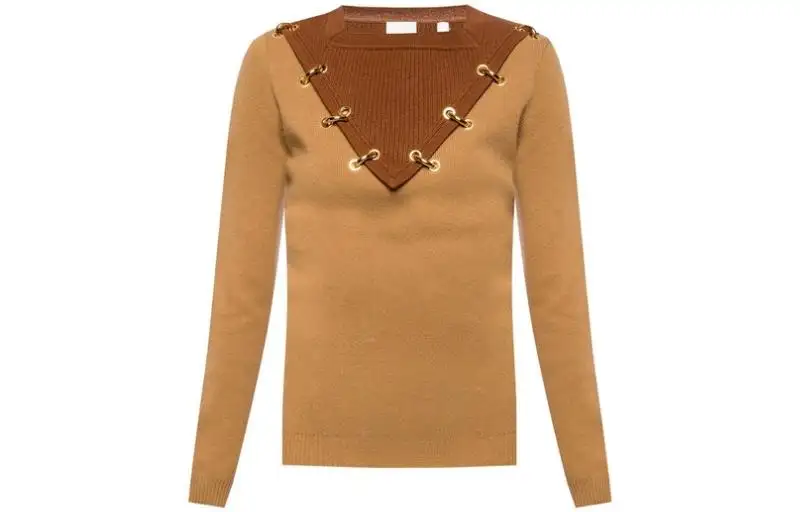 Burberry Sweaters Women's Umber Crew Neck Moderate Other