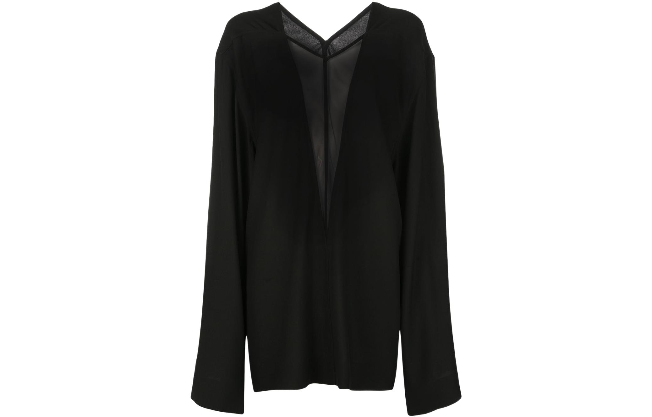RICK OWENS Shirts Women's Black V Neck Moderate Other