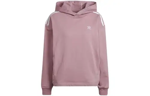 Adidas Originals Sweatshirts Women's Fuchsia Hooded Moderate Regular