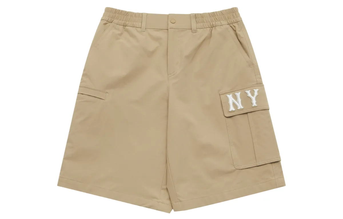 MLB New York Yankees Basic Collection SS25 Casual Shorts Unisex Khaki