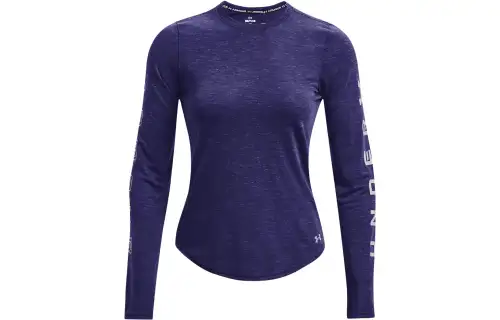 Under Armour T Shirts Women's Sonar Blue Crew Neck Moderate Straight Fit
