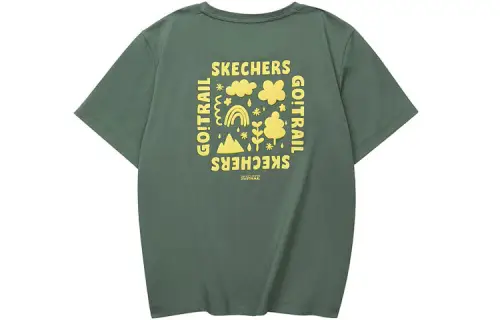 Skechers Drop Shoulder Sleeve T Shirt Women's Agave Green