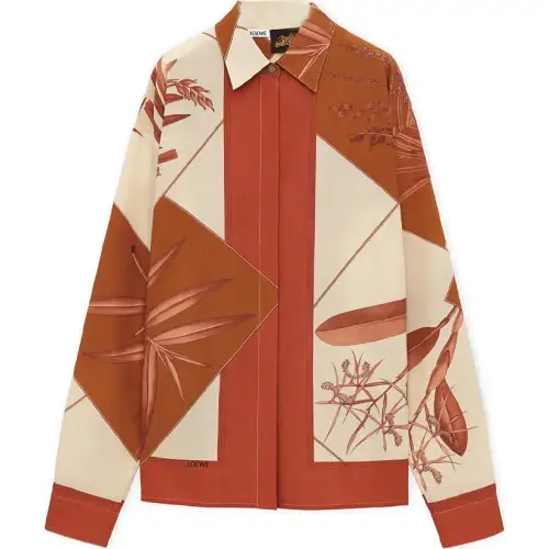 LOEWE X Paulas Ibiza Leaf Printed Shirt