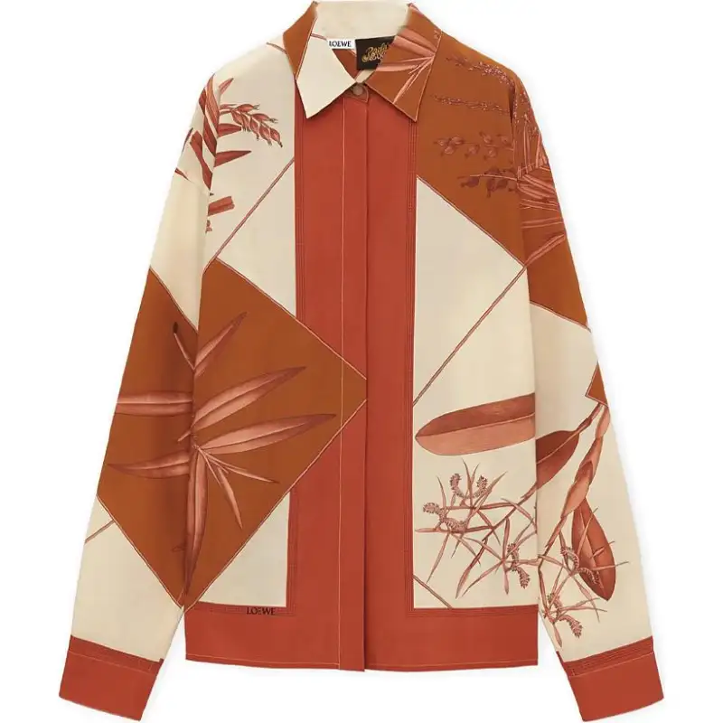 LOEWE X Paulas Ibiza Leaf Printed Shirt