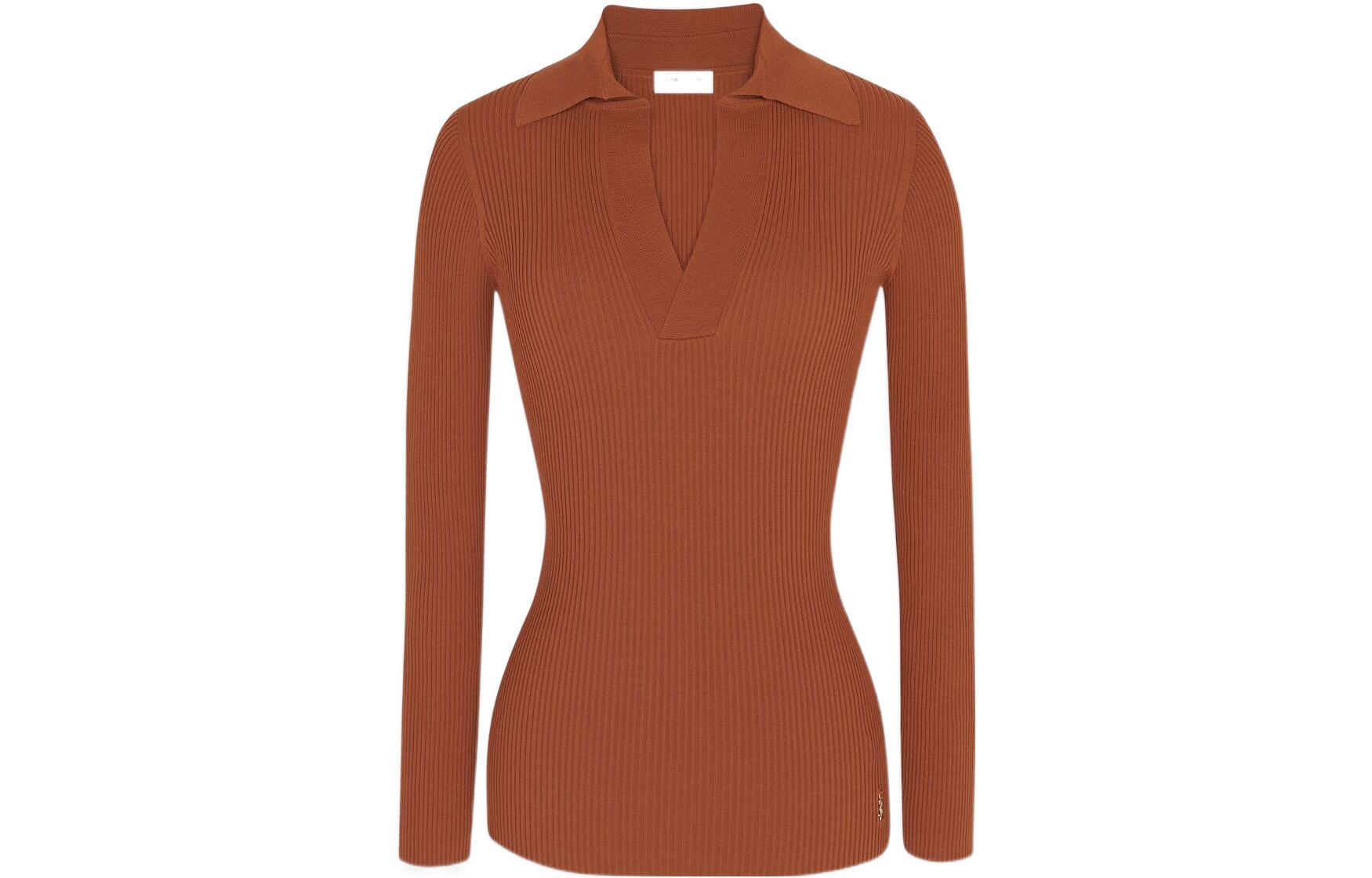 【Previous Season】ribbed-knit V-neck jumper
