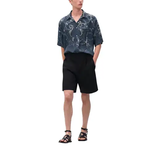 HERMES SS25 Casual Shorts Men's Black